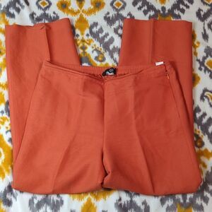 2X LINEN blend side zip trousers